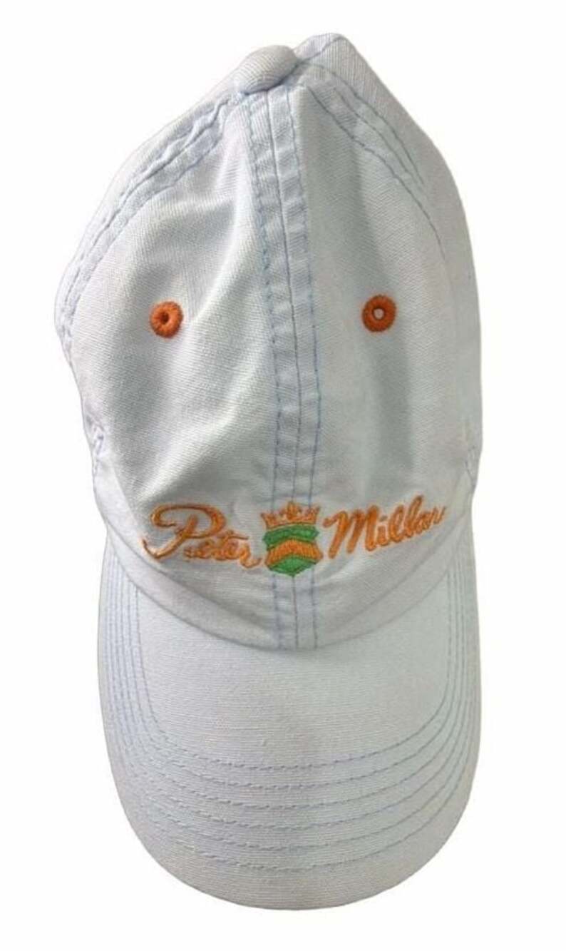 Peter Millar Light Blue Baseball Cap with Embroidered Logo